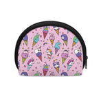 Girly Unicorn Ice Cream Pattern Print Coin Purse