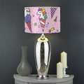 Girly Unicorn Ice Cream Pattern Print Drum Lamp Shade