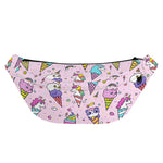 Girly Unicorn Ice Cream Pattern Print Fanny Pack