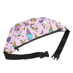 Girly Unicorn Ice Cream Pattern Print Fanny Pack