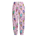 Girly Unicorn Ice Cream Pattern Print Fleece Lined Knit Pants
