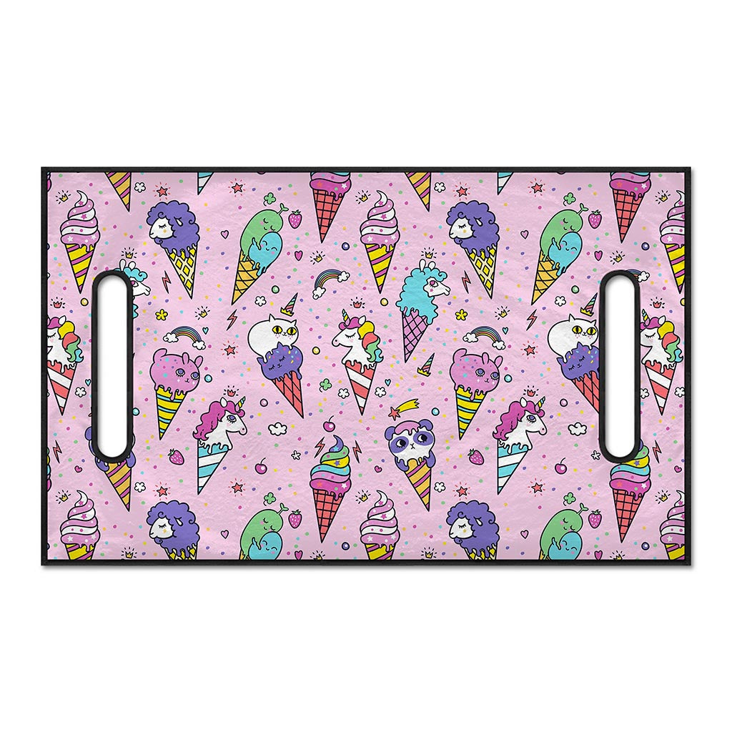 Girly Unicorn Ice Cream Pattern Print Golf Cart Seat Cover