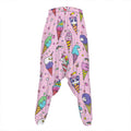 Girly Unicorn Ice Cream Pattern Print Hammer Pants
