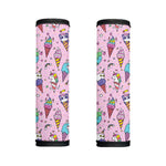 Girly Unicorn Ice Cream Pattern Print Handle Covers