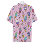 Girly Unicorn Ice Cream Pattern Print Hawaiian Shirt