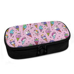 Girly Unicorn Ice Cream Pattern Print Insulin Cooler Travel Case
