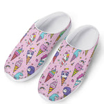 Girly Unicorn Ice Cream Pattern Print Mesh Casual Shoes