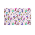 Girly Unicorn Ice Cream Pattern Print Polyester Flag