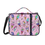 Girly Unicorn Ice Cream Pattern Print Shoulder Strap Bible Bag