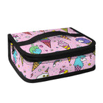 Girly Unicorn Ice Cream Pattern Print Small Lunch Bag