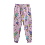 Girly Unicorn Ice Cream Pattern Print Sweatpants