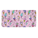 Girly Unicorn Ice Cream Pattern Print Towel