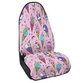 Girly Unicorn Ice Cream Pattern Print Waterproof Car Seat Cover
