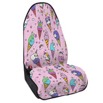 Girly Unicorn Ice Cream Pattern Print Waterproof Car Seat Cover