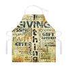 Giving And Tithing Religious Words Print Adjustable Apron