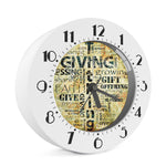 Giving And Tithing Religious Words Print Alarm Clock