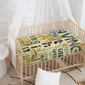 Giving And Tithing Religious Words Print Baby Crib Sheet
