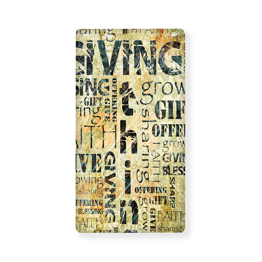 Giving And Tithing Religious Words Print Baby Crib Sheet