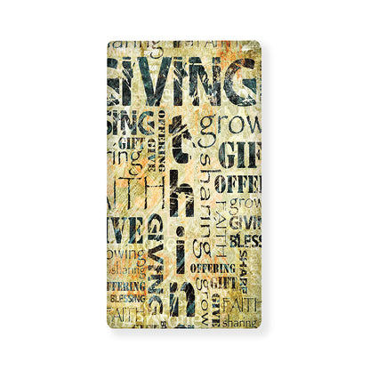 Giving And Tithing Religious Words Print Baby Crib Sheet