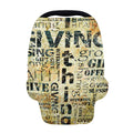 Giving And Tithing Religious Words Print Baby Seat Cover