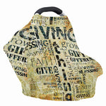 Giving And Tithing Religious Words Print Baby Seat Cover