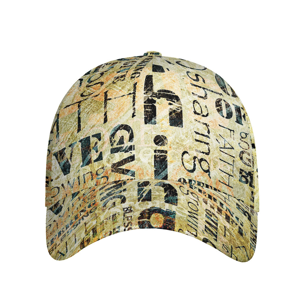 Giving And Tithing Religious Words Print Baseball Cap