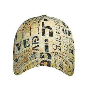 Giving And Tithing Religious Words Print Baseball Cap