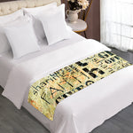 Giving And Tithing Religious Words Print Bed Runner