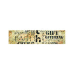 Giving And Tithing Religious Words Print Bed Runner