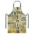 Giving And Tithing Religious Words Print Bib Apron With Pocket