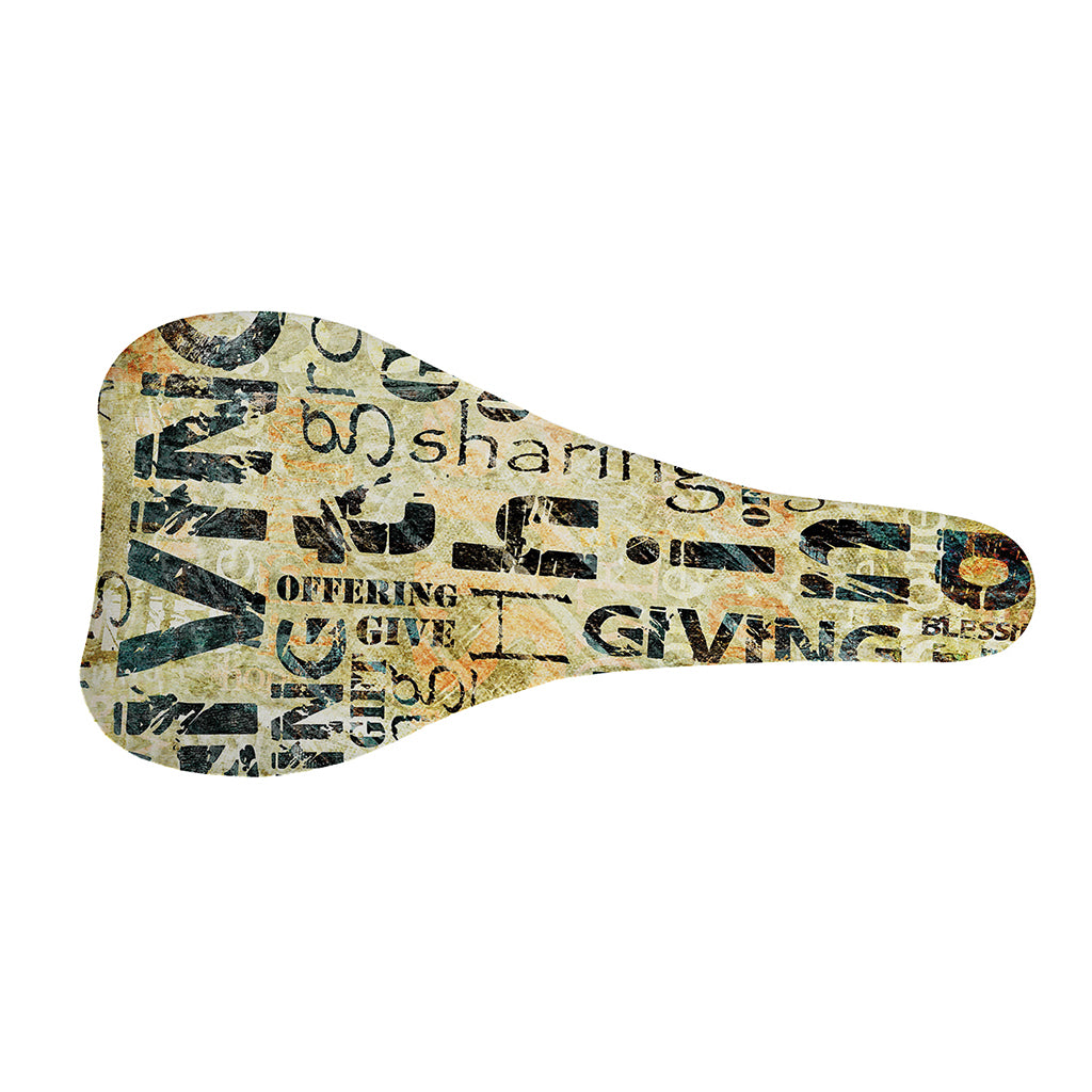 Giving And Tithing Religious Words Print Bicycle Seat Cover