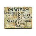 Giving And Tithing Religious Words Print Bifold Wallet