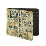 Giving And Tithing Religious Words Print Bifold Wallet