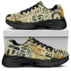 Giving And Tithing Religious Words Print Black Chunky Shoes