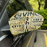 Giving And Tithing Religious Words Print Car Side Mirror Covers