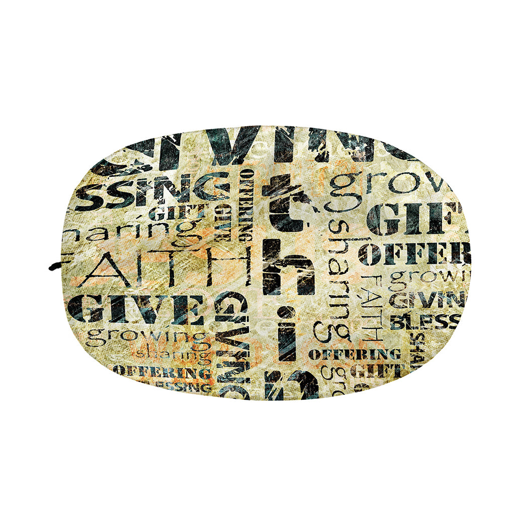 Giving And Tithing Religious Words Print Car Side Mirror Covers