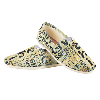 Giving And Tithing Religious Words Print Casual Shoes