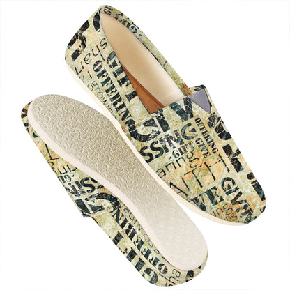 Giving And Tithing Religious Words Print Casual Shoes