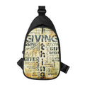 Giving And Tithing Religious Words Print Sling Bag