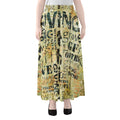 Giving And Tithing Religious Words Print Chiffon Maxi Skirt