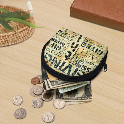 Giving And Tithing Religious Words Print Coin Purse
