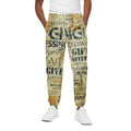 Giving And Tithing Religious Words Print Cotton Sweatpants