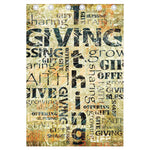 Giving And Tithing Religious Words Print Curtain