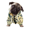 Giving And Tithing Religious Words Print Dog Zip Up Hoodie