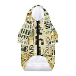 Giving And Tithing Religious Words Print Dog Zip Up Hoodie