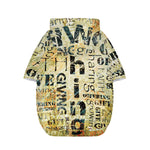 Giving And Tithing Religious Words Print Dog Zip Up Hoodie