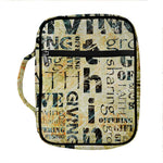 Giving And Tithing Religious Words Print Front Pocket Bible Bag