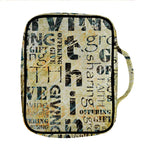 Giving And Tithing Religious Words Print Front Pocket Bible Bag