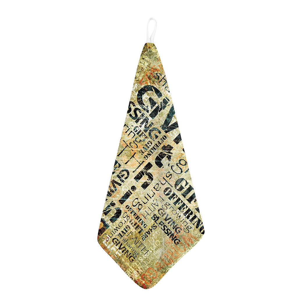 Giving And Tithing Religious Words Print Hand Towel