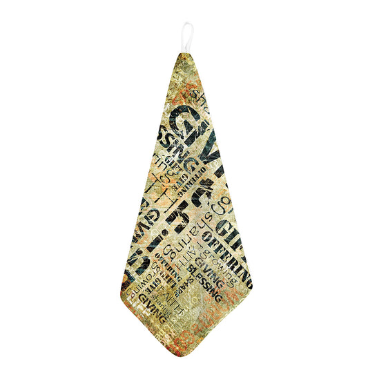 Giving And Tithing Religious Words Print Hand Towel